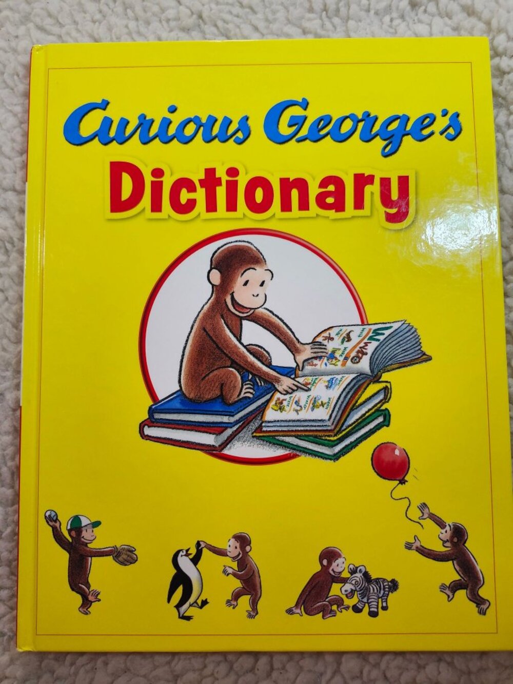 Curious George Dictionary Houghton Mifflin 2008 Hardcover Illustrated Kids